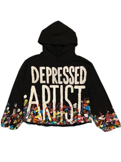 Depressed Artist Oversized Pullover Hoodie