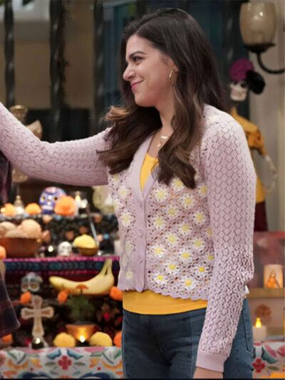 Lopez vs Lopez Mayan Lopez Floral Purple Knit Cardigan