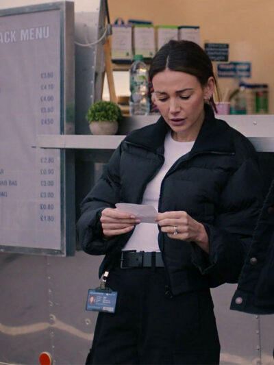 Maya Stern Fool Me Once Black Puffer Jacket