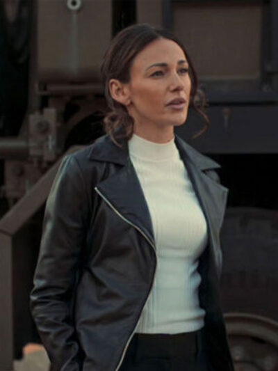 Michelle Keegan Fool Me Once Keegan Black Leather Jacket
