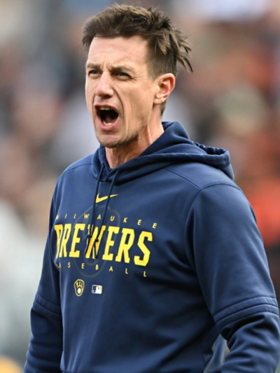Milwaukee Brewers Craig Counsell Pullover Hoodie