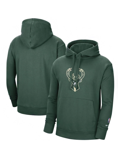 Milwaukee Bucks Green Fleece Pullover Hoodie