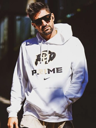 Nick Castellanos Coach Prime White Fleece Pullover Hoodie