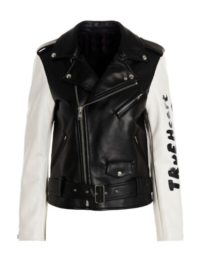 Women’s True Heart Strong Mind Biker Leather Jacket