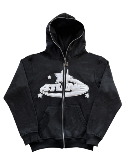 4tune Oversized Fleece Full Zip Hoodie
