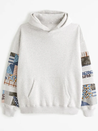Abercrombie Patchwork Gary Pullover Hoodie