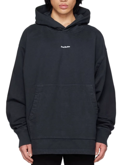Acne Studio Black Pullover Hoodie
