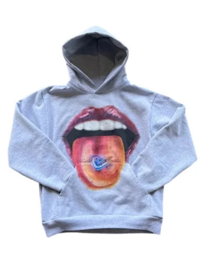 Homesick Gray Fleece Pullover Hoodie