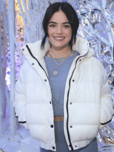 Lucy Hale Alo’s Winter House Hooded Jacket