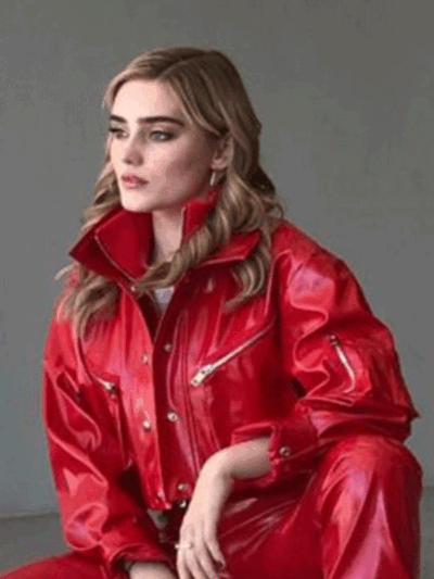 Meg Donnelly Shiny Red Jacket