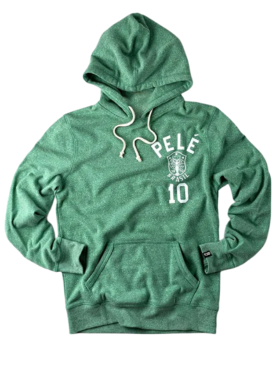 Pelé Brasil 10 Green Pullover Hoodie