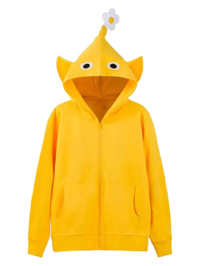 PIKMIN Yellow Fleece Zip-Up Hoodie