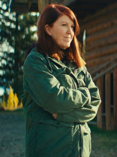 Kate Flannery Bolt From The Blue 2024 Green Cotton Zipper Jacket