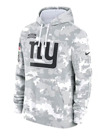 New York Giants Arctic Camo Salute to Service Grey Fleece Hoodie