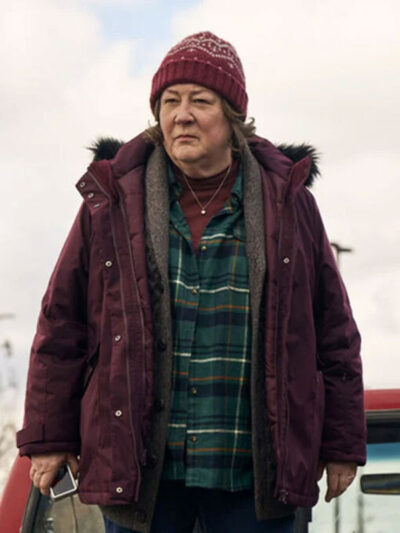 Ruth Clarke The Sticky S01 Burgundy Zipper Hooded Jacket