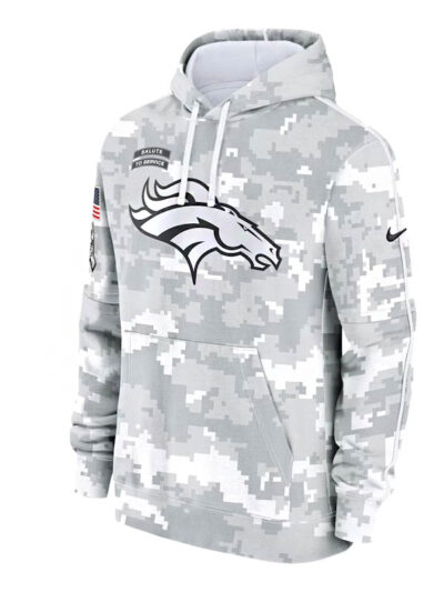 Nike Denver Broncos Arctic Camo Grey Salute to Service Hoodie