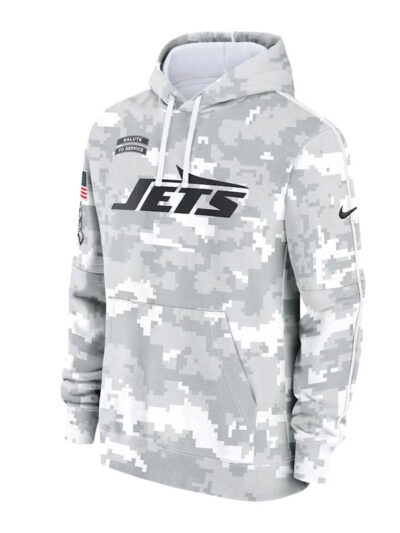 Nike New York Jets Arctic Camo Grey Salute to Service Hoodie