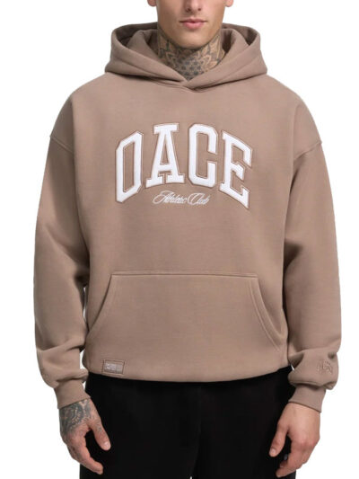 Oace Athletic Club Brown Fleece Pullover Hoodie