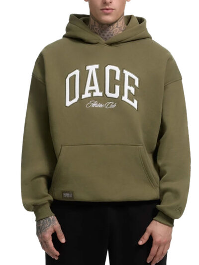 Oace Athletic Club Green Fleece Pullover Hoodie