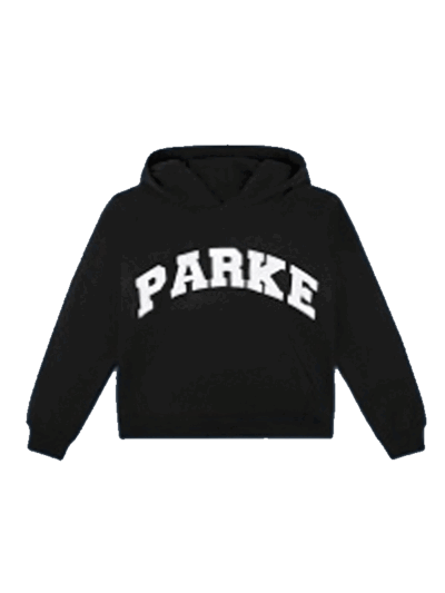 Parke Black Pullover Varsity Hoodie