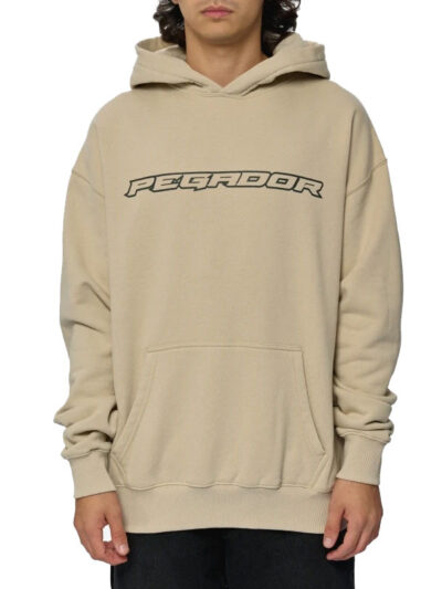 Pegador Alden Oversized Beige Pullover Fleece Hoodie