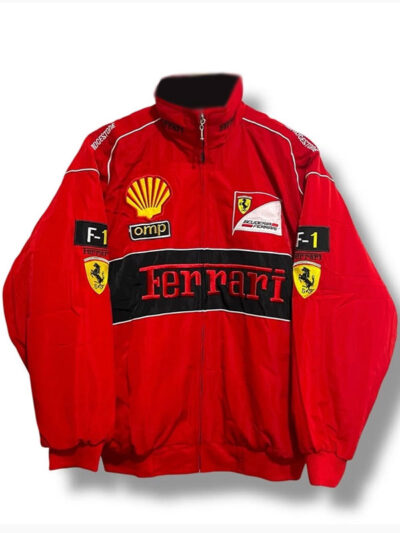 Scuderia Ferrari F1 Racing Red Polyester Jacket