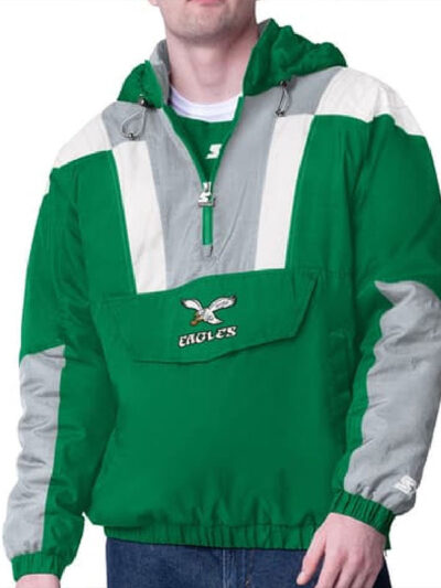 Vintage 90s Philadelphia Eagles Starter Green Jacket