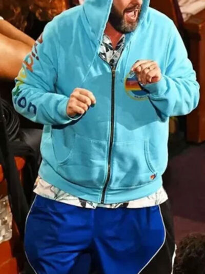 Adam Sandler Blue Zipper Hoodie