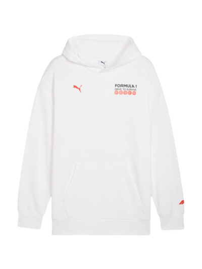 Formula 1 Drive to Survive Graphic Race White Hoodie