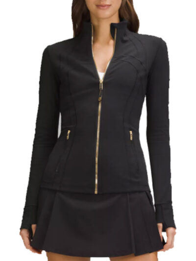 Lululemon Define Gold Black Zipper Jacket